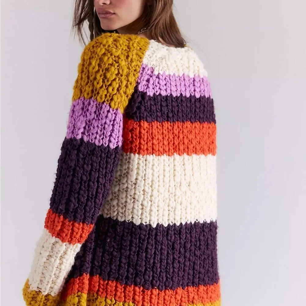 Free People Myles Stripe Cardi